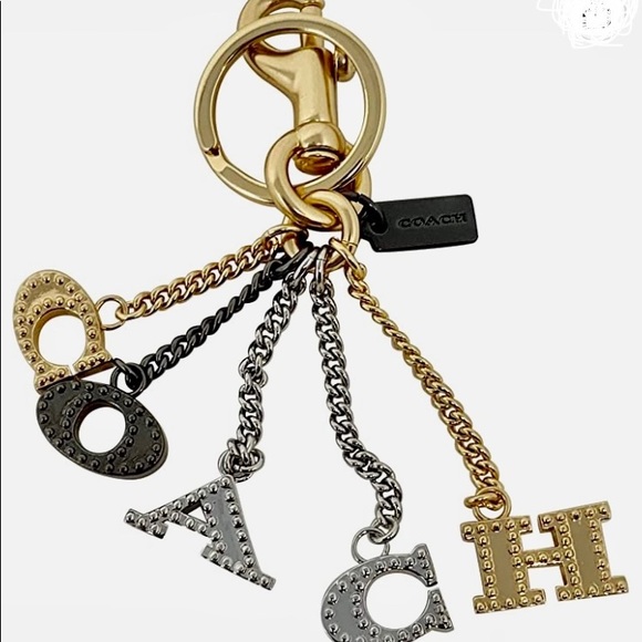 NWT AuthenticCoach Rogue 17 and 1941 suede and glove tanned mini rogue bag charm - Picture 2 of 5